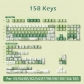Bamboo Ink 104+34 / 54 Cherry Profile Keycap Set Cherry MX PBT Dye-subbed for Mechanical Gaming Keyboard